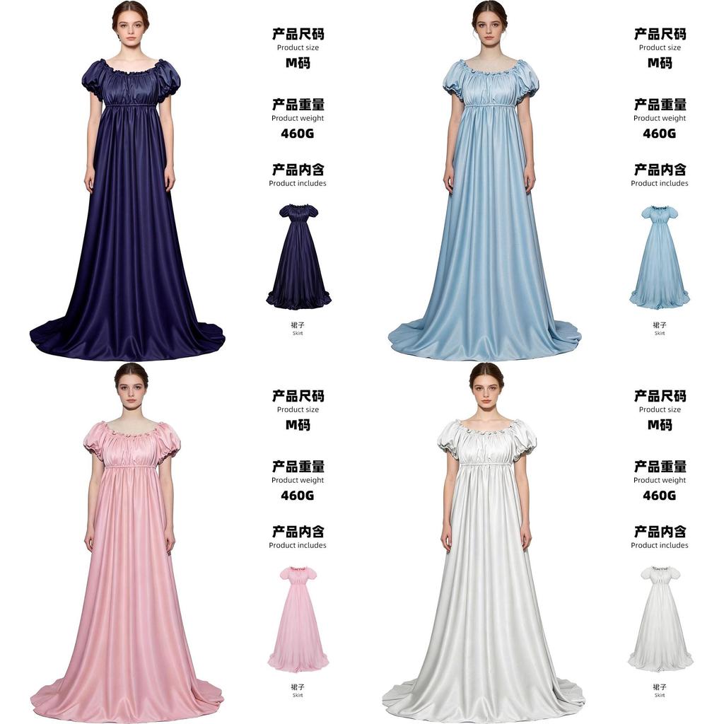 Bridgerton Regency Cosplay Dress For Halloween Vintage Style Gothic Costume For Women And Teens