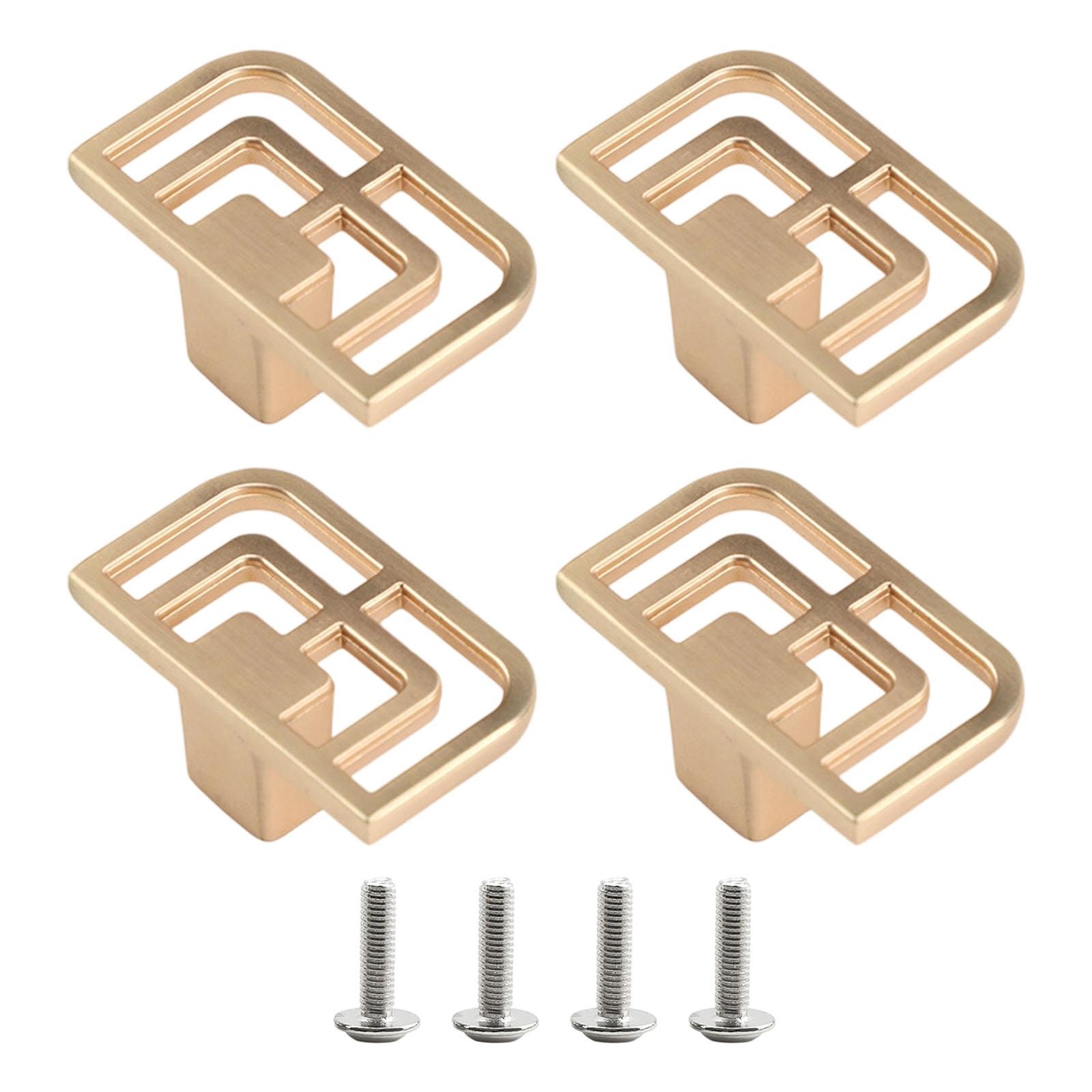 

4 шт. Металеві ручки для висувних ящиків, ручки для комодів, ручки для шаф, сучасні меблеві ручки, прості квадратні ручки для тумбочок A