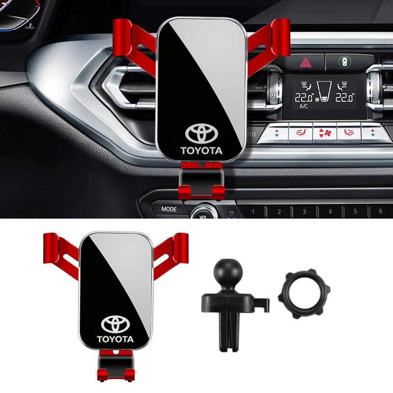 

2026 Гарячі Для Toyota Ковпаки Коліс ABS Автомобільний Тримач для Телефона 360 Обертання Гравітаційний Автоматичний Затискач-Кронштейн Для Toyota GR-SPORT Corolla Camry Азіатський
