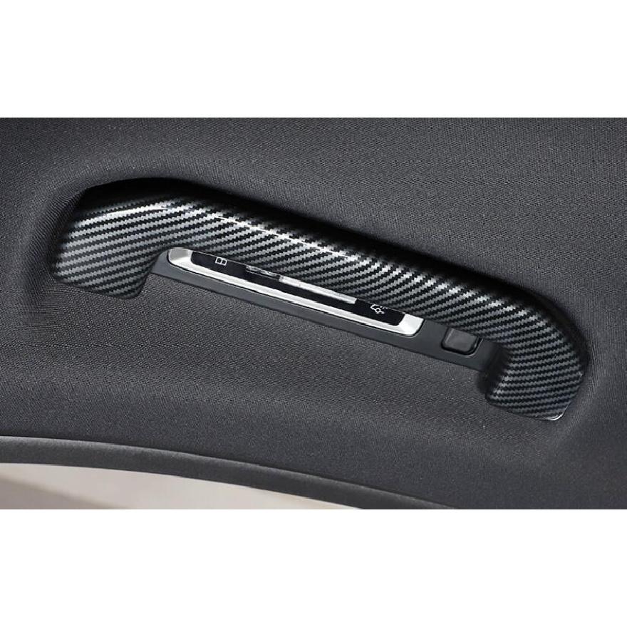 For Benz GLC X254 2023-2024 ABS Carbon Fiber Top Roof Inner Handle Frame Trim 4X