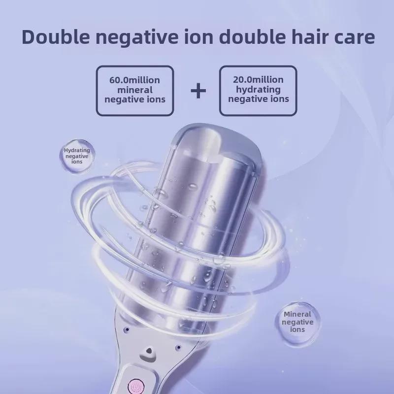 32mm Egg Roll Curling Iron: Long-lasting, Damage-free Styling for Short Hair with Wool Splint and Water Ripple Design.
