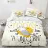 Cute Cartoon Cat Kitty Printed Bedding Set Pink 3d Duvet Cover Sets Pillowcase Children Single Double Twin Full Queen King Size