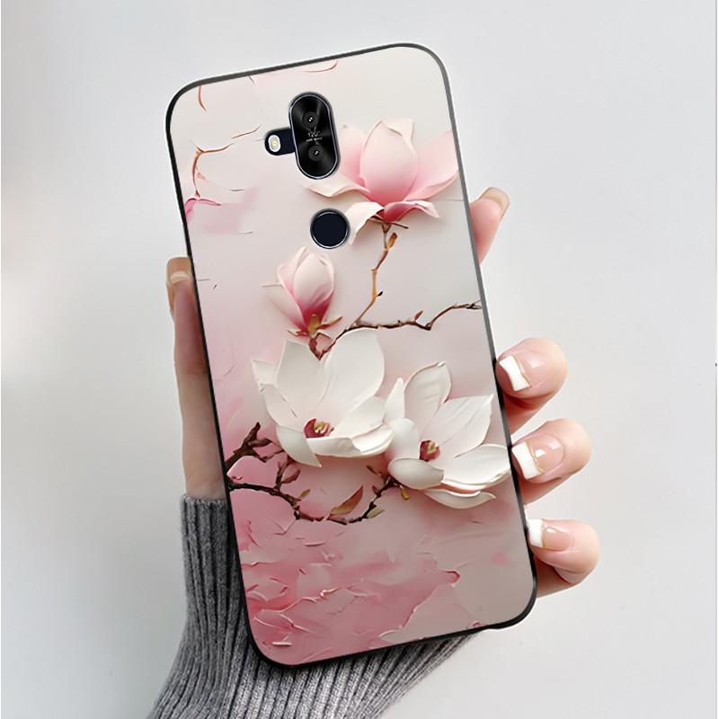Luxury Fashion Flower For Asus Zenfone 5 Lite ZC600KL 5Q ZC600KL X017DA Silicone Phone Case Protective Back Shell Soft TPU Cover