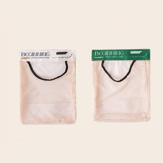 1/2Pcs Wall Garbage Mount Mesh Bag Adhesive Plastic Bag Organizer Holder