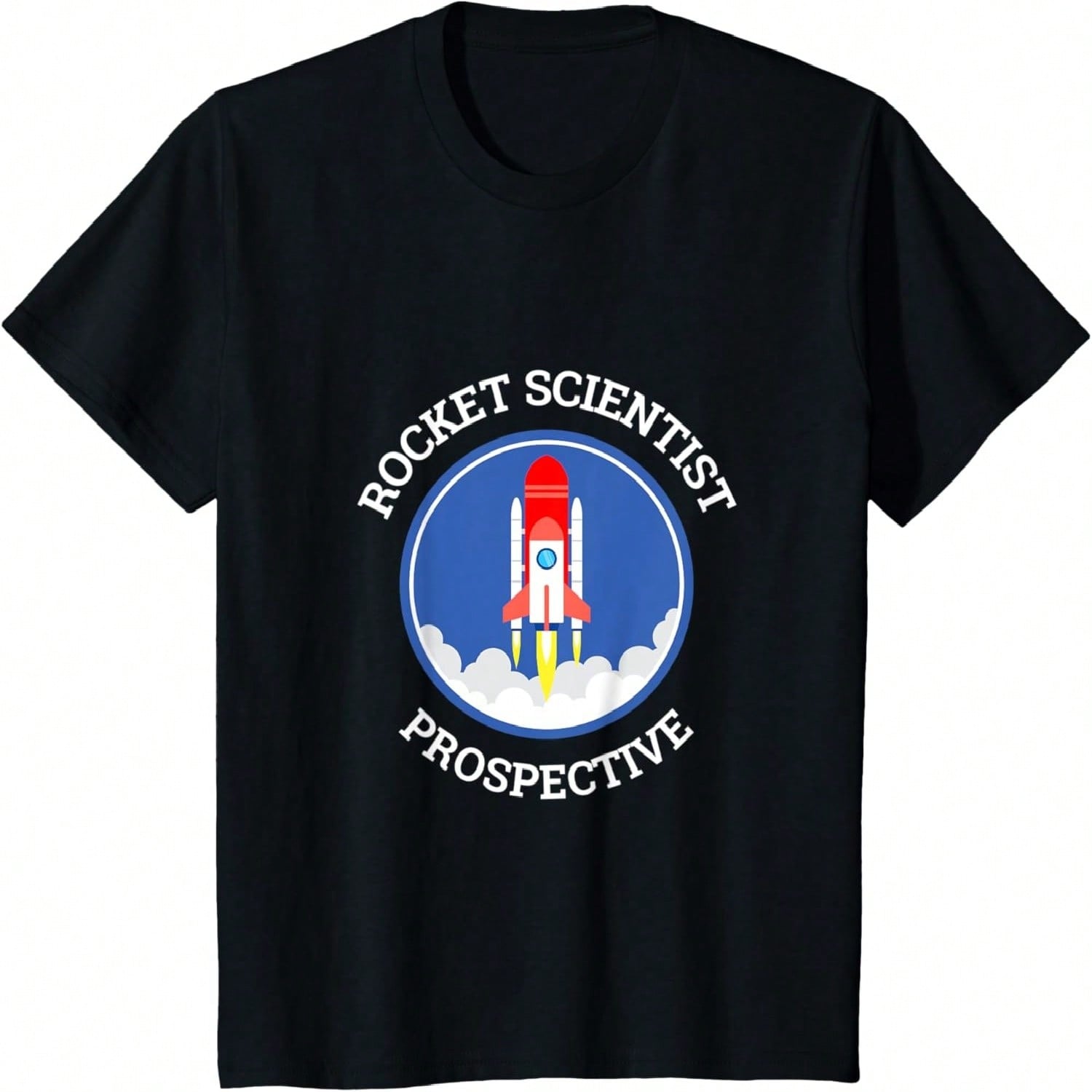 Kids Prospective Rocket Scientist  Spacecraft Satellite Rockets T-Shirt S
