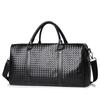 Men's Large Capacity Plaid Travel Handbag - Casual, Gym, Crossbody, Single Shoulder Bag