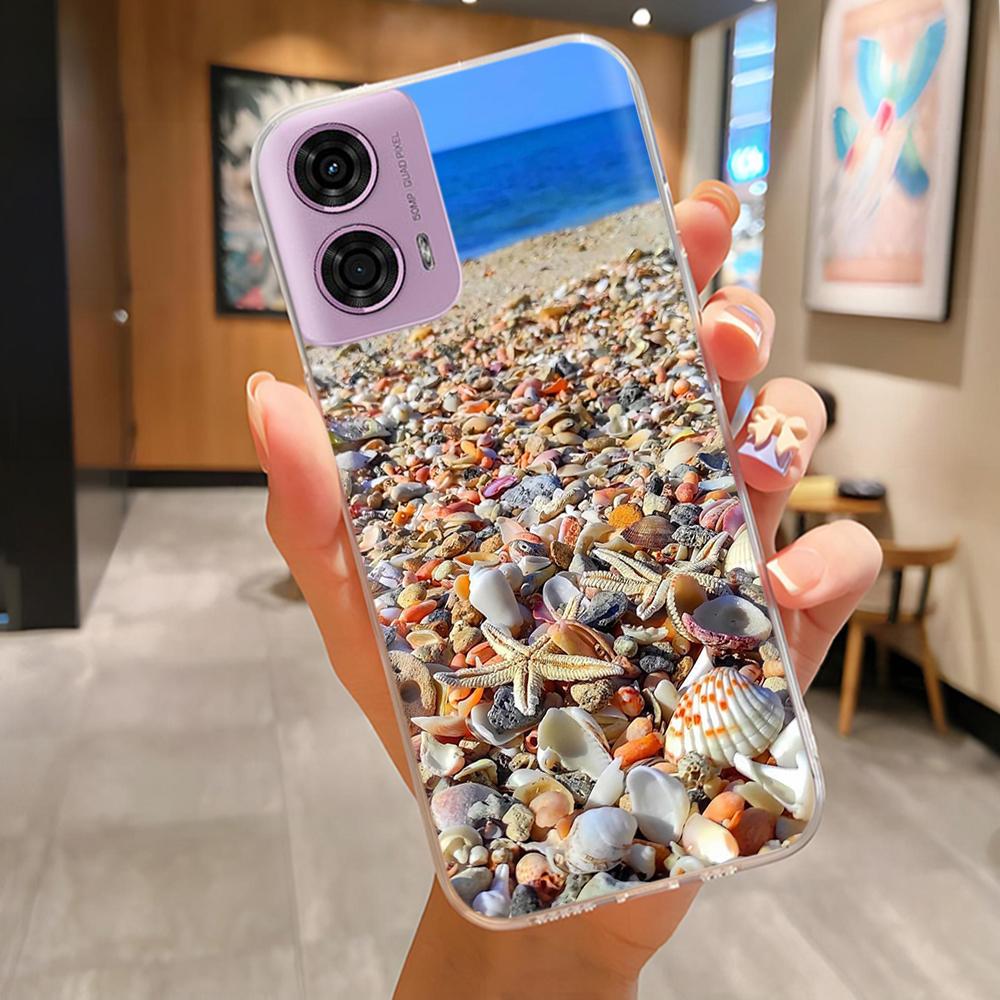 For Moto G24 Phone Case Lovely Panda Patterns Soft TPU Clear Silicone Bumper For Motorola G04 MotoG24 Cover Fundas For Moto E14