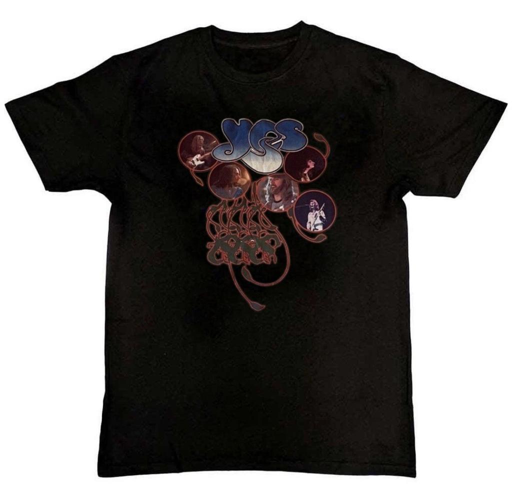 yes band 70's Tour Graphic Print Mens T-Shirt S-4XL