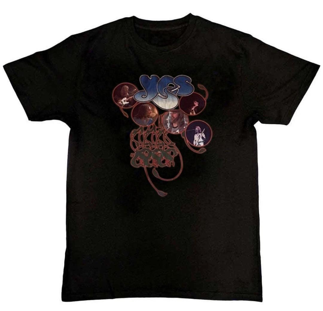 yes band 70 s Tour Graphic Print Mens T-Shirt S-4XL S