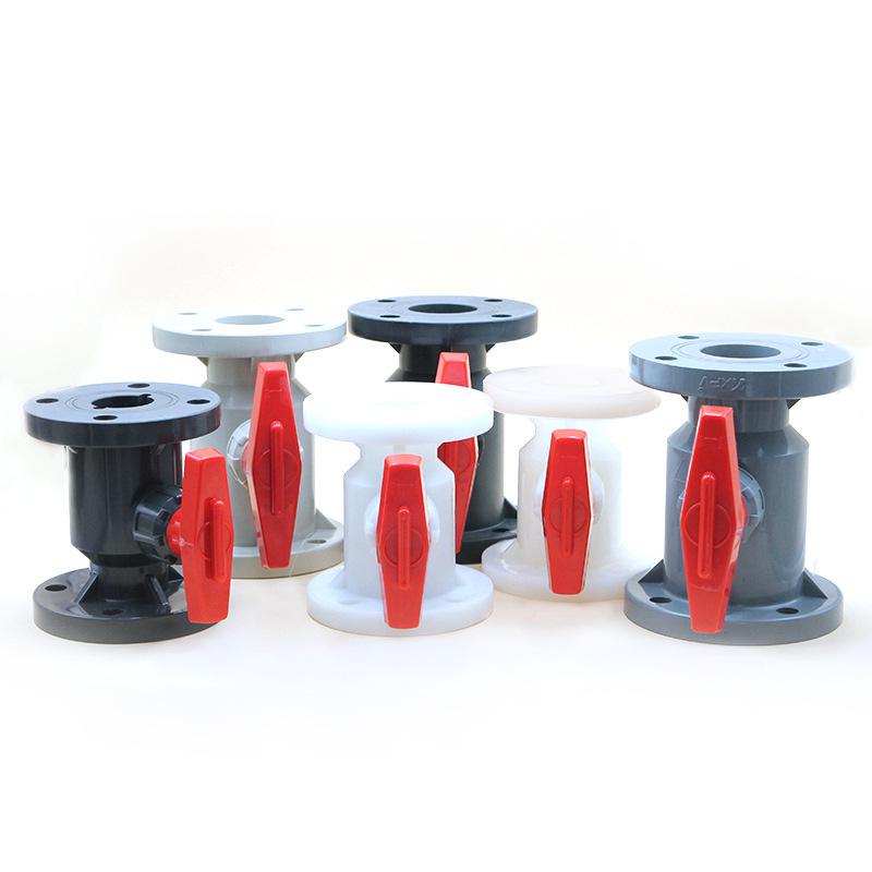 UPVC Integral Flanged Ball Valve Q41F-10U Plastic Chemical Valve DN15-DN300