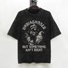 Undiagnosed But Something Aint Right Washed T Shirt Streetwear Hip Hop Vintage Tshirt Tees Tops For Men Women Cotton Oversize