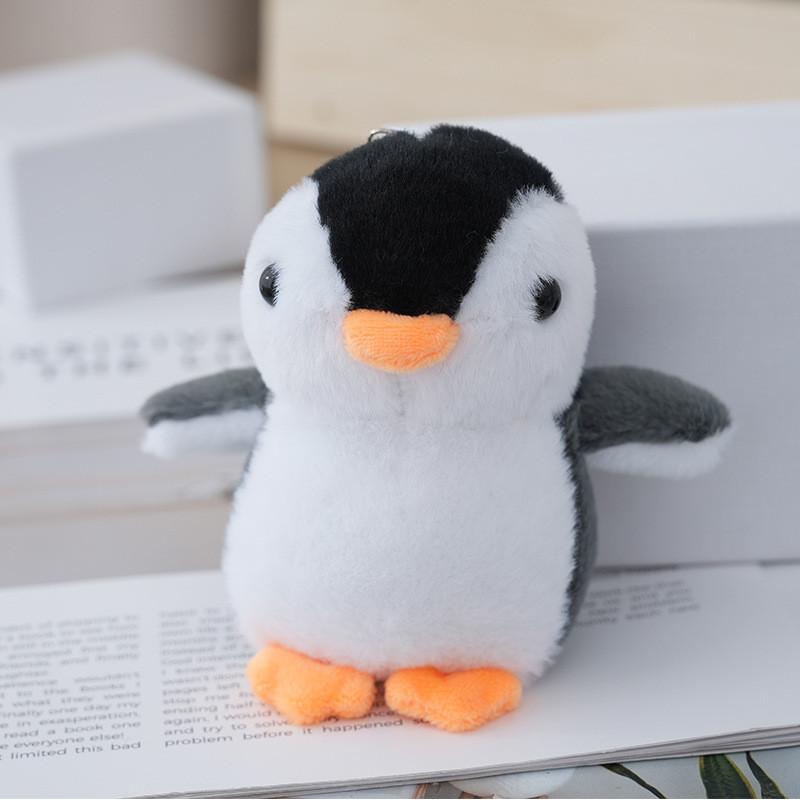 Charming Fluffy Penguin Plush Keychain Cozy Pp Cotton Filled Collectible Gift