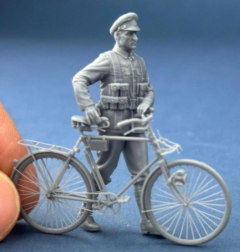 Copperstate Models 1/32 Scale WWI British Bicycle Rider II 3D Printer Kit COPF32074 (People)