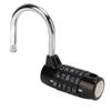 5 Letters Combination Lock Antitheft Zinc Alloy Solid Black Padlock for Gym Suitcase