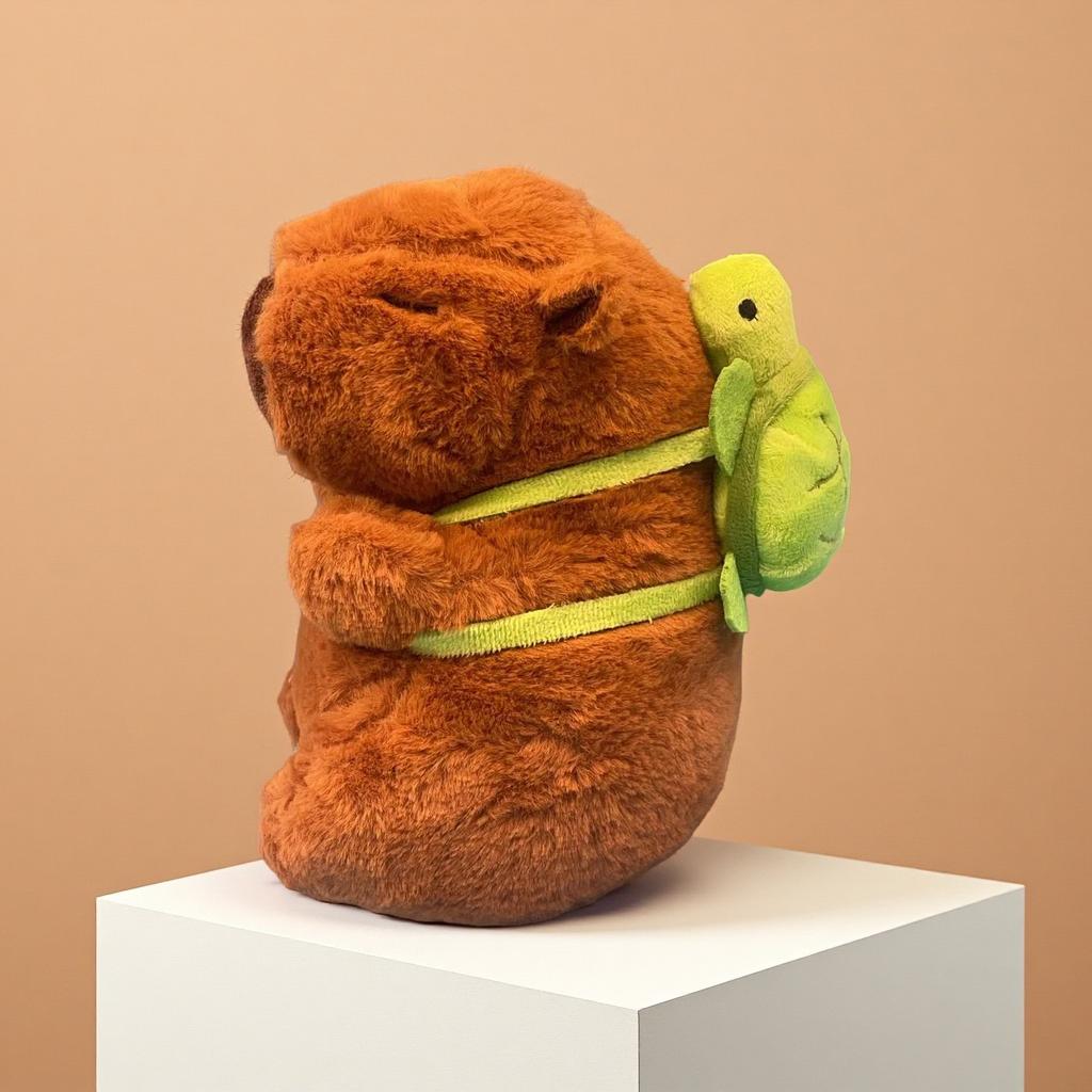 22-30CM Hot Plush Stuffed Doll Cute Scarf Pufferfish Plush Kawaii Animal Toy Children's Birthday Gift Capybara Doll Kids Toys