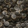 5Pcs 5Pcs Four-Eye Resin Button Crescent Edge Black And White Buttons Knitted Cardigan Top Shirt Versatile Sleeve Collar Buckle