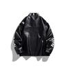 American Leather Jacket Men's Spring and Autumn Street Pilot Locomotive Suit Cotton Top American Ruffian Jacket