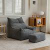 New High Back Waterproof Stain Resistant Lazy Sofa Circle Plush Armchair Simple Frameless Design EPS Filling Sofa Home Furniture