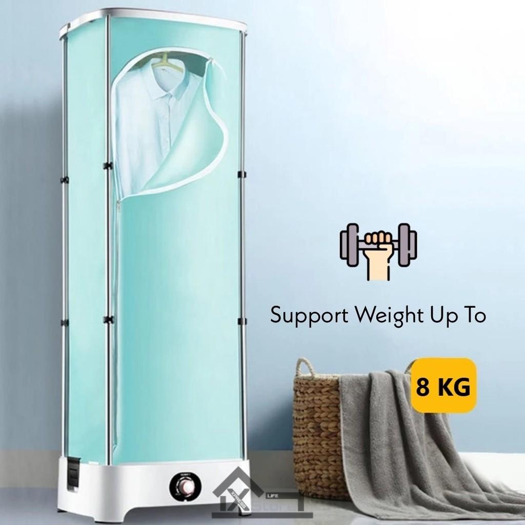 Portable Quick-Drying Machine with Intelligent Timer 900W Folding Mini Clothes Dryer for Household Dormitory