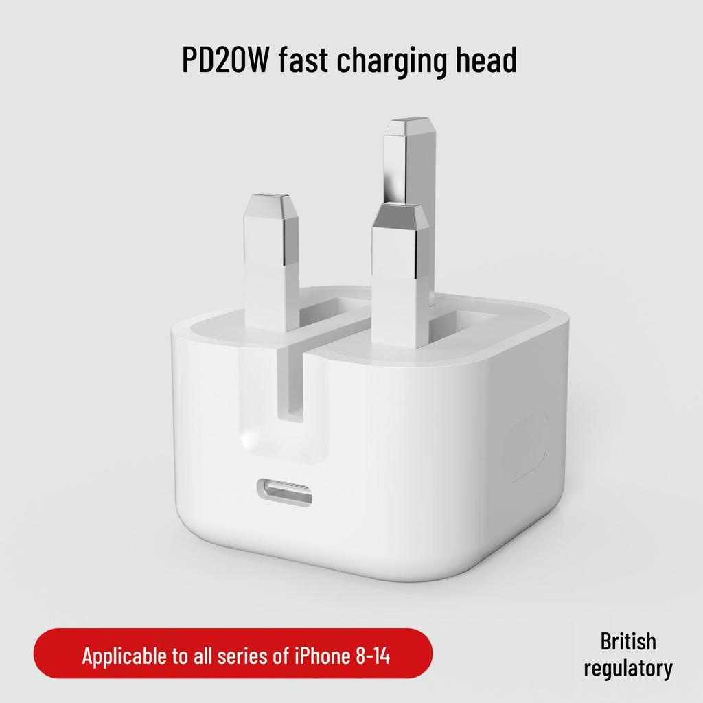 50W Dual Type-C Fast Charger for iPad & iPhone 14/17 with PD