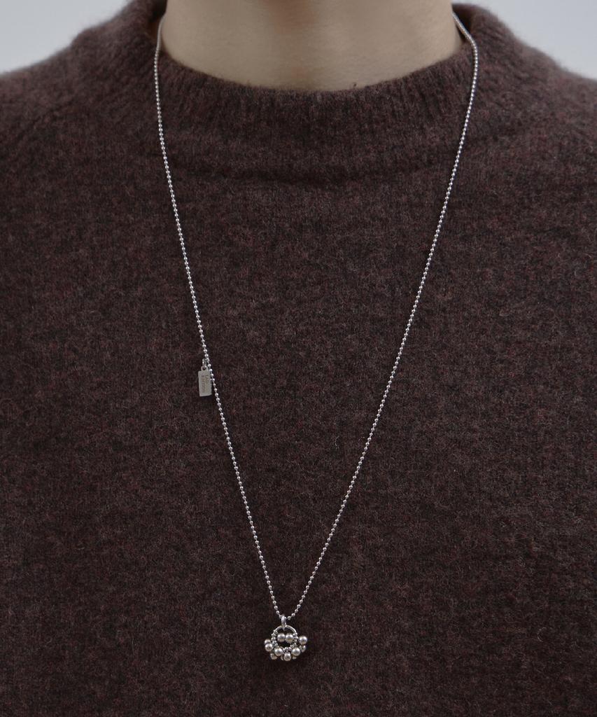 Lad Edition Lad Metal Ball Object Necklace