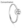 Dawapara Vintage Odin Symbol Ring Tribal Ancient Symbols Runes Wiccan Protection Amulet Finger Rings Stainless Steel Jewelry