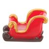 Christmas Decorations Sleigh Micro Landscape Snow Ornaments Resin (deer Carriage) Red Party Favors Elder