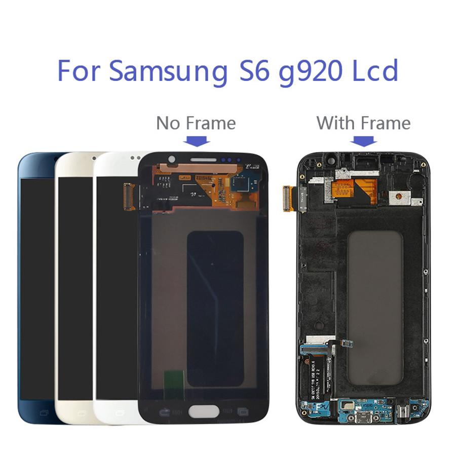 Touch Screen Digitizer w/ Frame For Samsung Galaxy S6 G920F LCD Display Replace