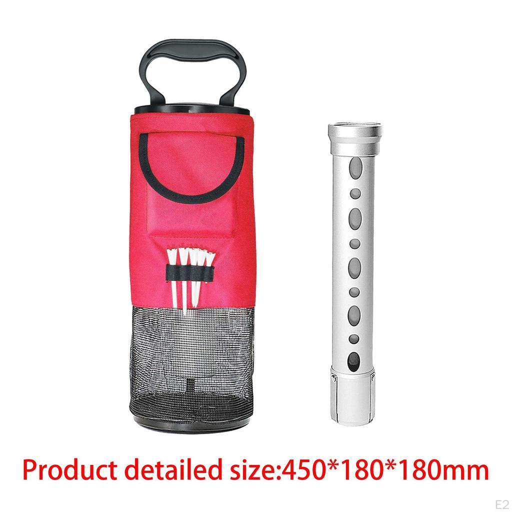 Golf Ball Retriever Collector Bag Practical Scooping Device Portable with Storage