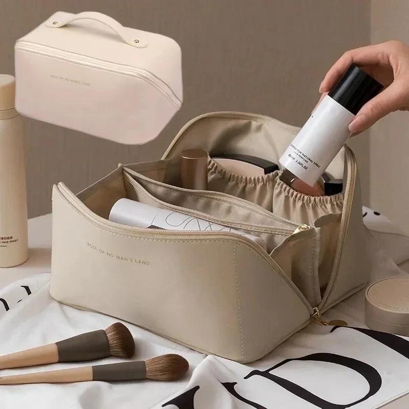 Portable Travel Wash Bag Female Transparent Waterproof Makeup Storage Pouch Large Capacity Cosmetic Organizer Makeup Bag Storage
