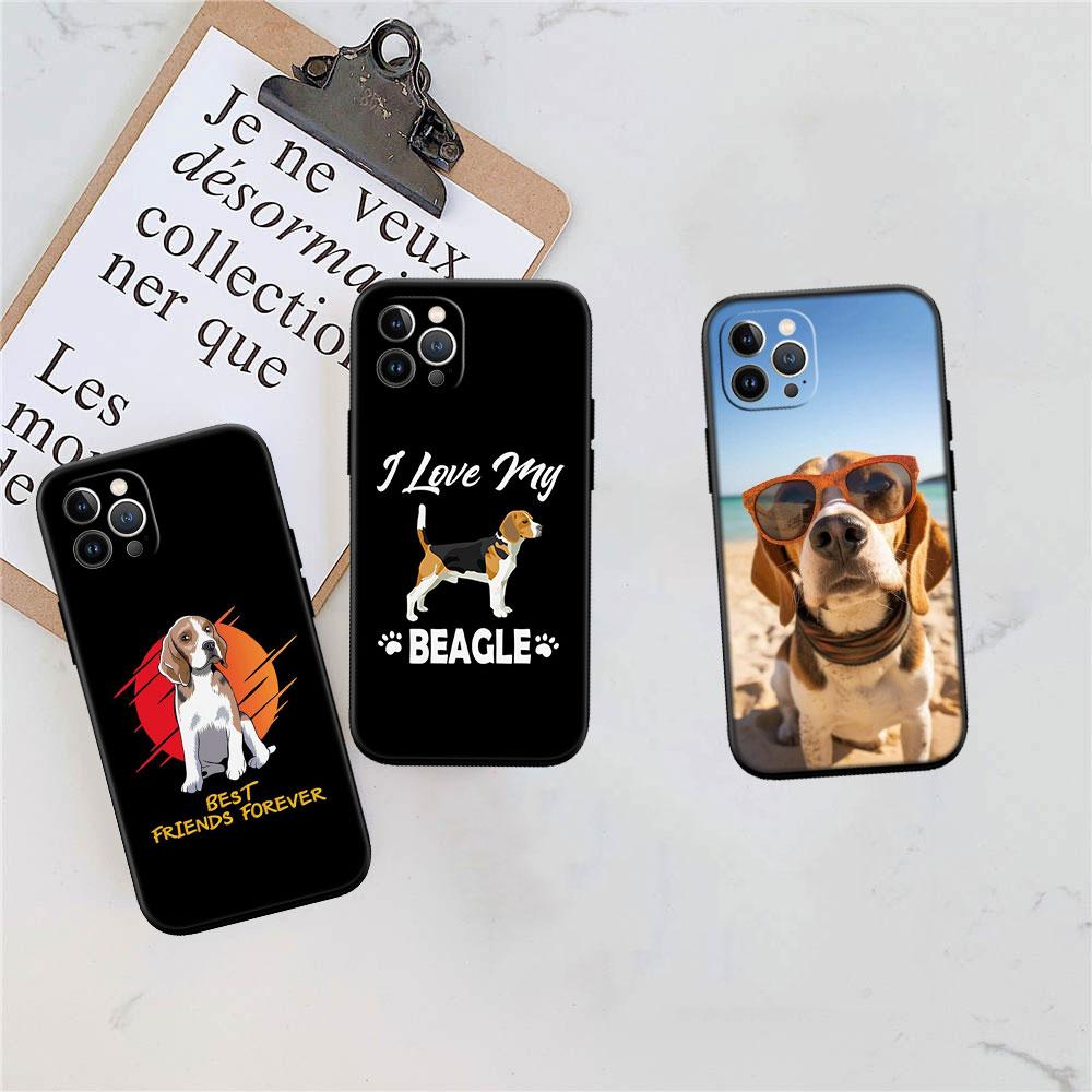 LO14 Beagle Dog Soft Shell Phone Case for Redmi Note 10 11 12 Pro Max 10S 10C 10T 11A 11S 12S 12C