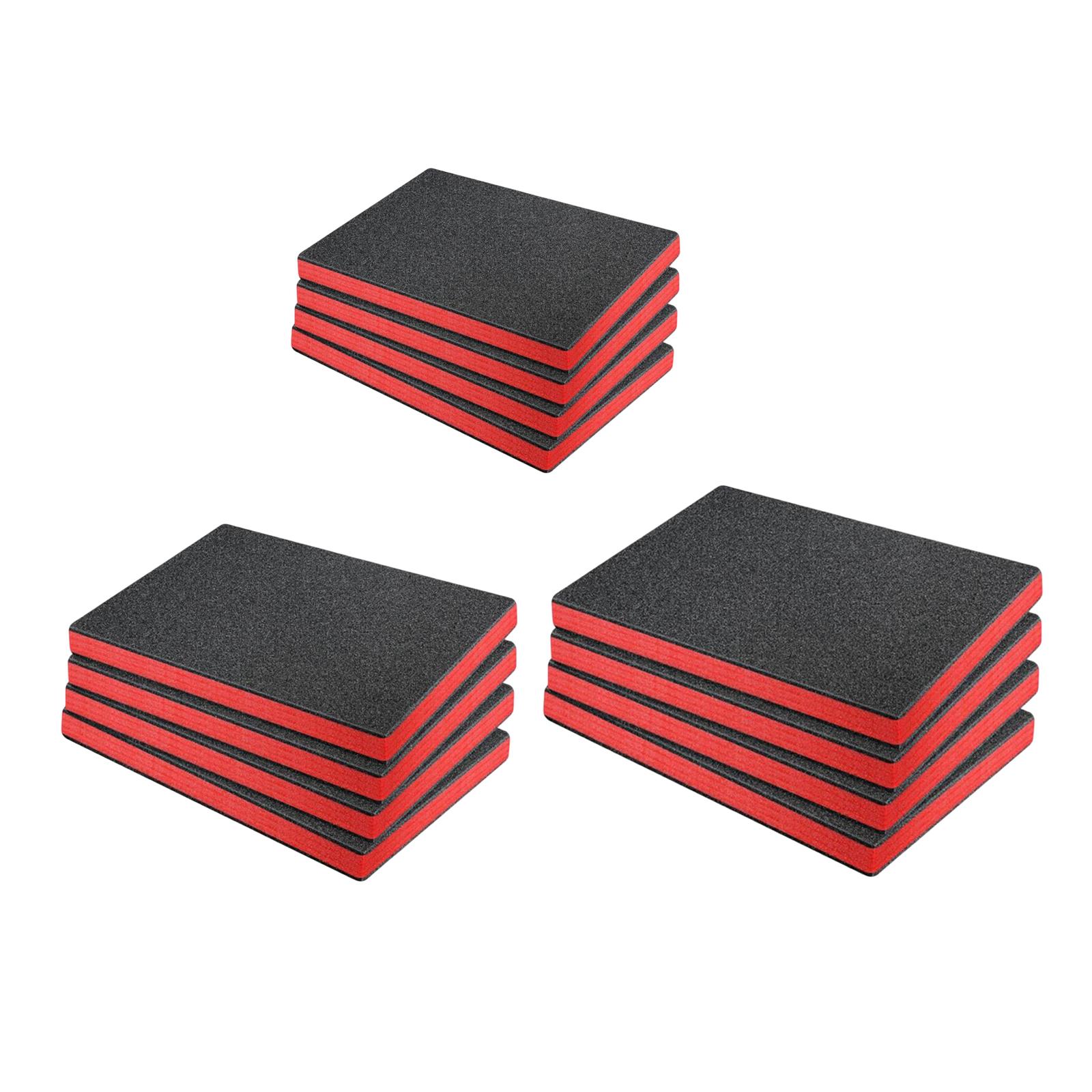 

4x Craft Foam Inserts for Cases Reliable Protection Professional Liner Cuttable for Storage Organizer Crafts Padding Tool Box 42.5cmx28.5cmx5cm