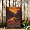Metal Poster Texas Desert Vintage Sign Grand Canyon Wall Art