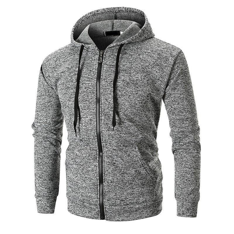 Premium Quality Men's Athletic Soft Sherpa Zip Up Hooded Hoodie Sweater Jacket Coat For All Seasons