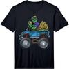 Monster Truck Driving Zombie Eating Brains Halloween Truck Performance T-Shirt