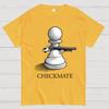 Checkmate Unisex 100% Cotton Summer Casual Cool Loose T-Shirt