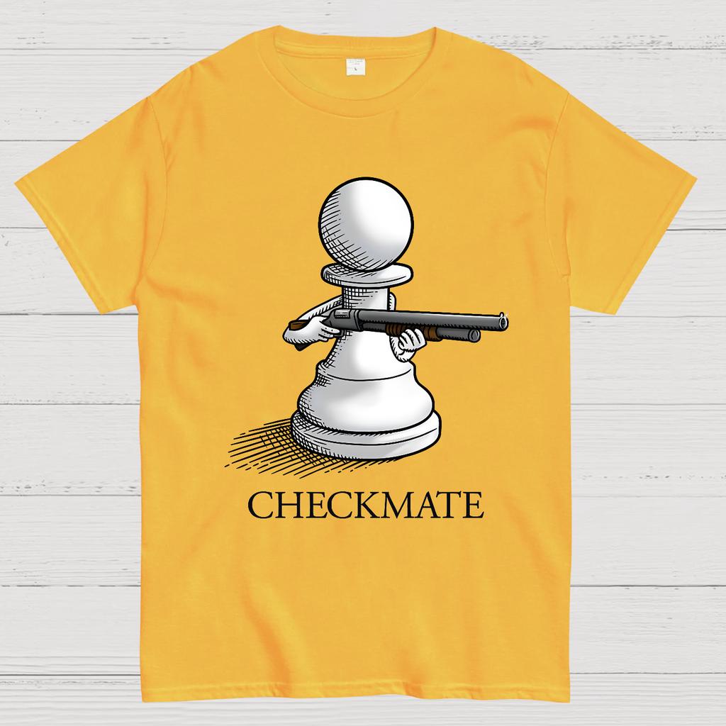 Checkmate Unisex 100% Cotton Summer Casual Cool Loose T-Shirt