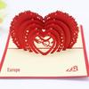 Heart-to-Heart 3D Pop-up Card, Qixi Festival Valentine's Day Love Confession, Handmade Hollow Paper Carving