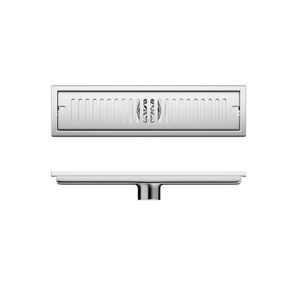 Shower Floor Drain for Bathroom Lavatory Balcony 304 Stainless Steel Brushed Gold Black Long Linear Drainage Side Floor Drains