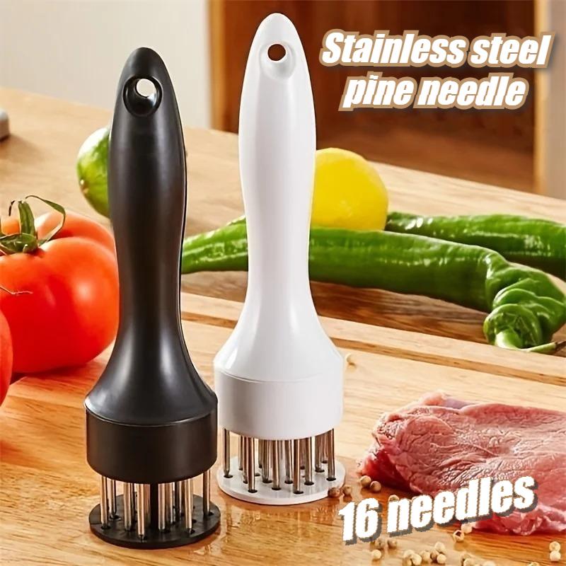 Stainless Steel Meat Tenderizer, 2026 New Stainless Steel Meat Tenderizer Needle 21 Pin Steak BBQ Kitchen Cooking Tool