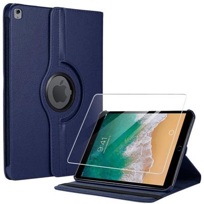 Case + Tempered Glass - BOOLING - for iPad Air 3 / for iPad Pro 10.5" - 360° Rotatable - Navy Blue