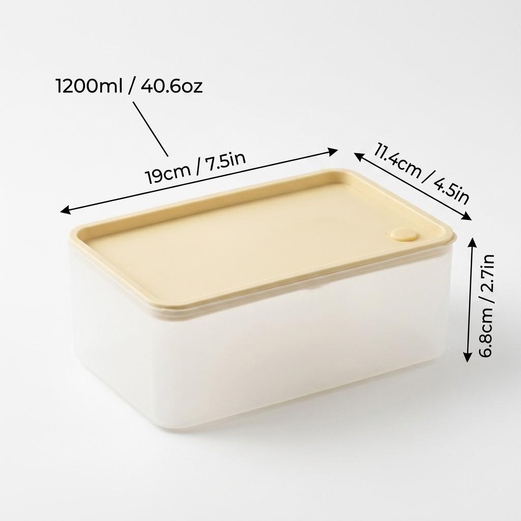 Reusable Plastic Bento Box For Kids Students Camping Picnic Sealed Lunch Box Microwave Heatable Portable Food Storage Container