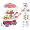 Children'S Play House Kitchen Toys Lights Mini Candy Trolley Girls Ice Cream Ice Cream Shop Supermarket Set