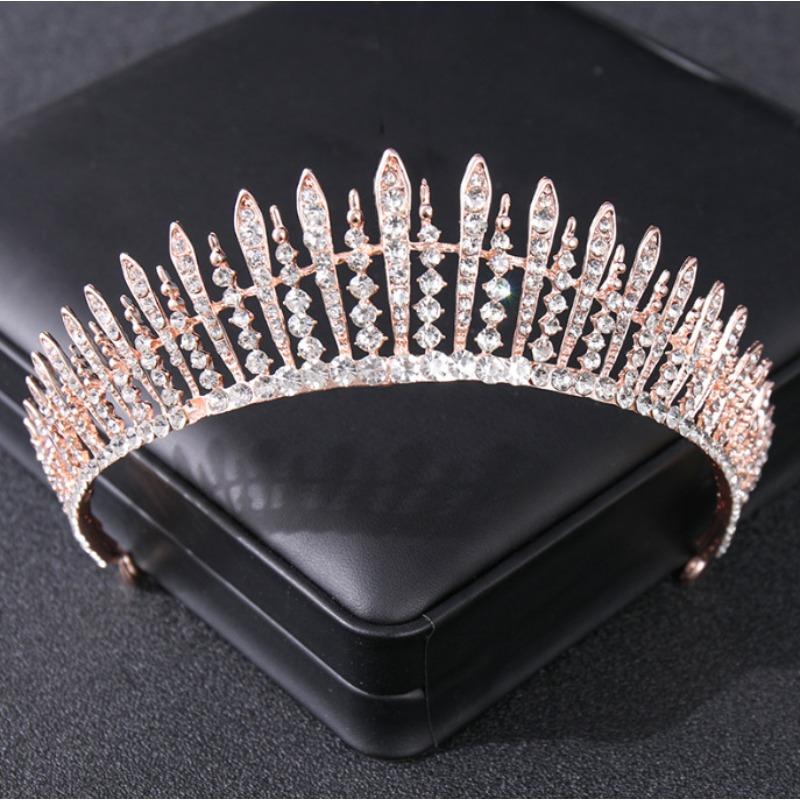 European and American Crystal Crown Headbands  Bridal Wedding Tiaras  Performance Tiaras
