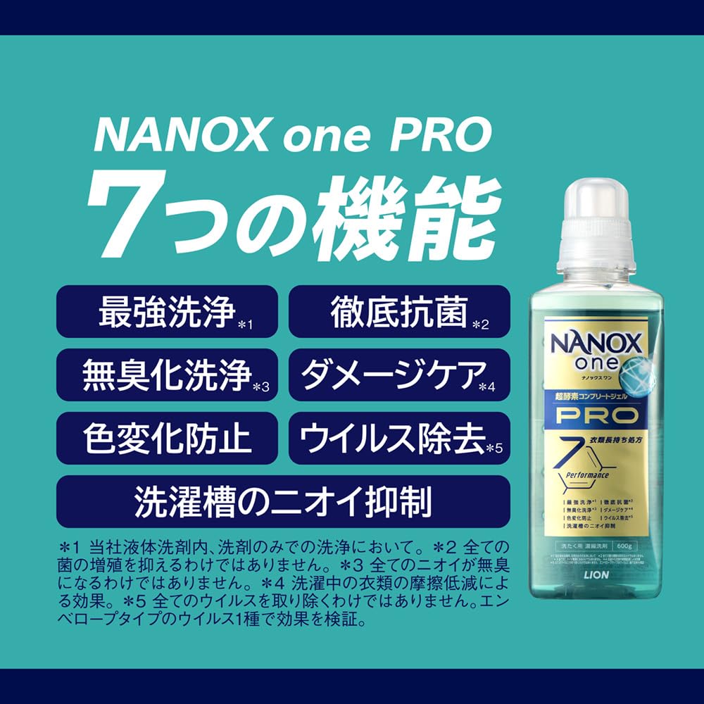 NANOXone Pro Mega Jumbo 1730g Powdery Delivers Superior Cleaning and Deodorizing Power with Cleaning That Reaches the Roots of This Laundry Detergent