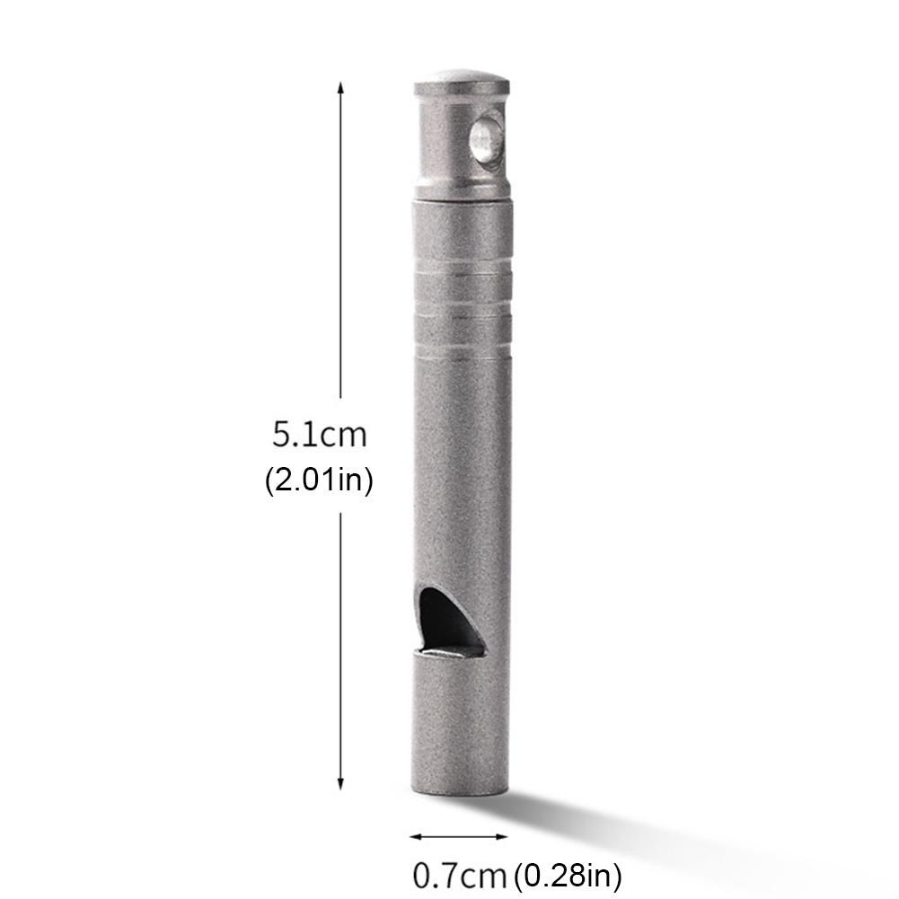 Outdoor Mini EDC Whistle Necklace Ultralight Single Tube Referee Whistle High Decibel Survival Whistles for Hiking Camping Trip