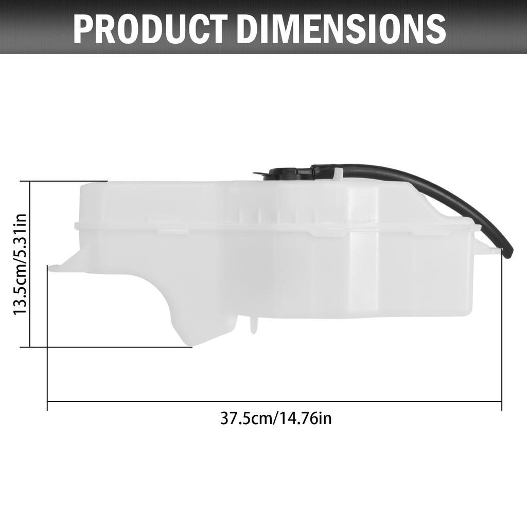 TO3014135 Engine Coolant Overflow Reservoir Recovery Tank with Cap for Toyota Camry 2012-2017 Lexus ES350 2016-2018 164700V020