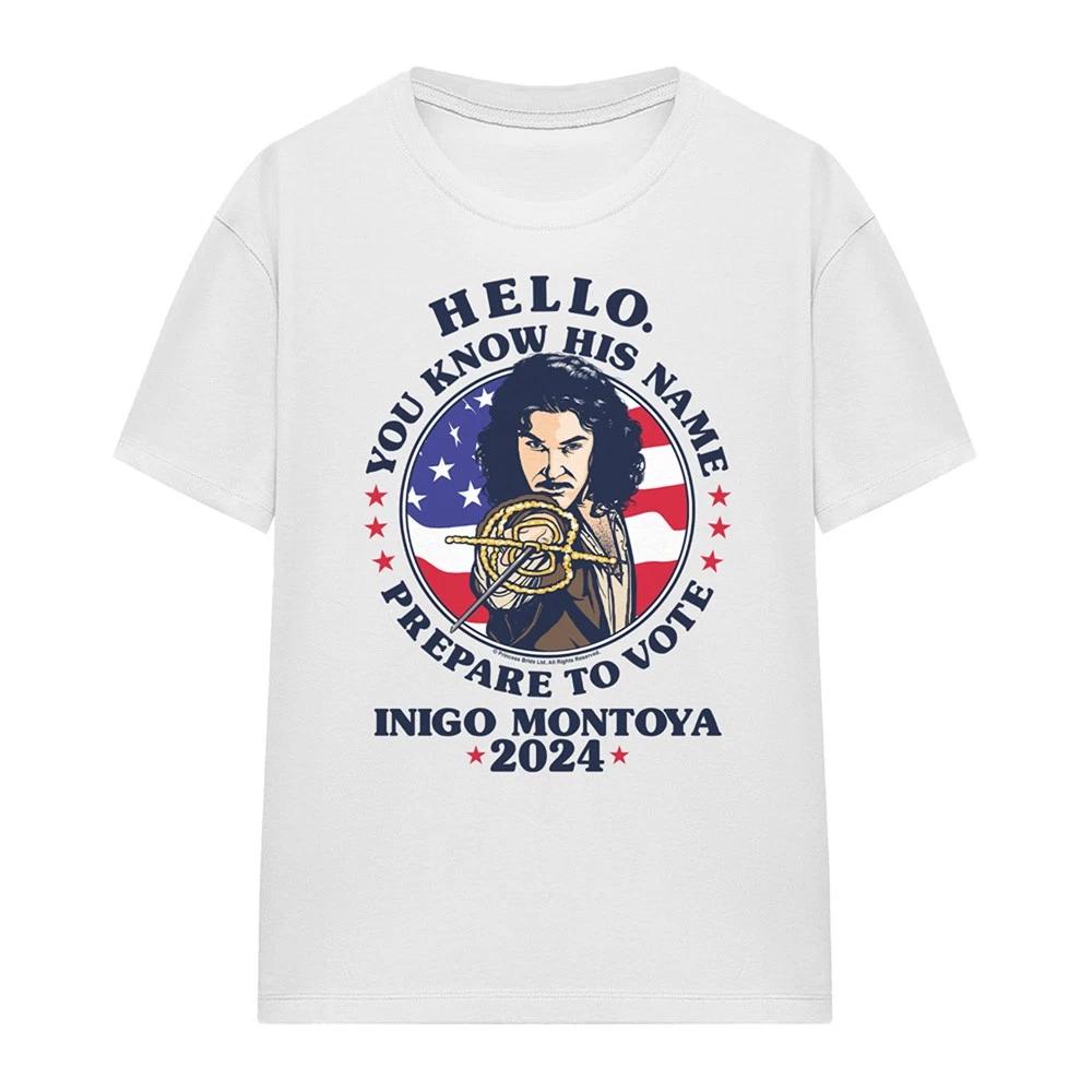 

Princess Bride Prepare To Vote Montoya Womens 100% Cotton T-shirt Mens Tees Top S-2XL, White S