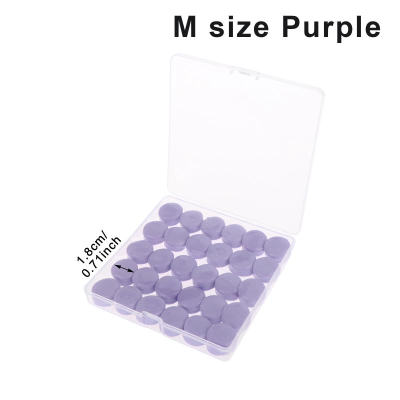 30Pcs Silicone Ear Plugs Reusable Earplugs For Sleeping Swimming Traveling Working Studying Noise Reduction Flexible Ear Plugs