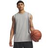 Under Armour Training Basketball Workout Lightweight Sweat-Wicking Breathable Comfortable Versatile Casual Vest Men tops Titanium-Gray 6010919-069